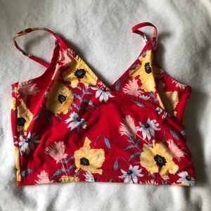 H&m floral crop top